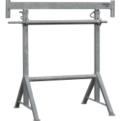 Crank-operated scaffolding jack K1200 | Width: 1.20 m | capacity 500 l | dimensions: 1424 x 1206 x 595 mm | galvanized
